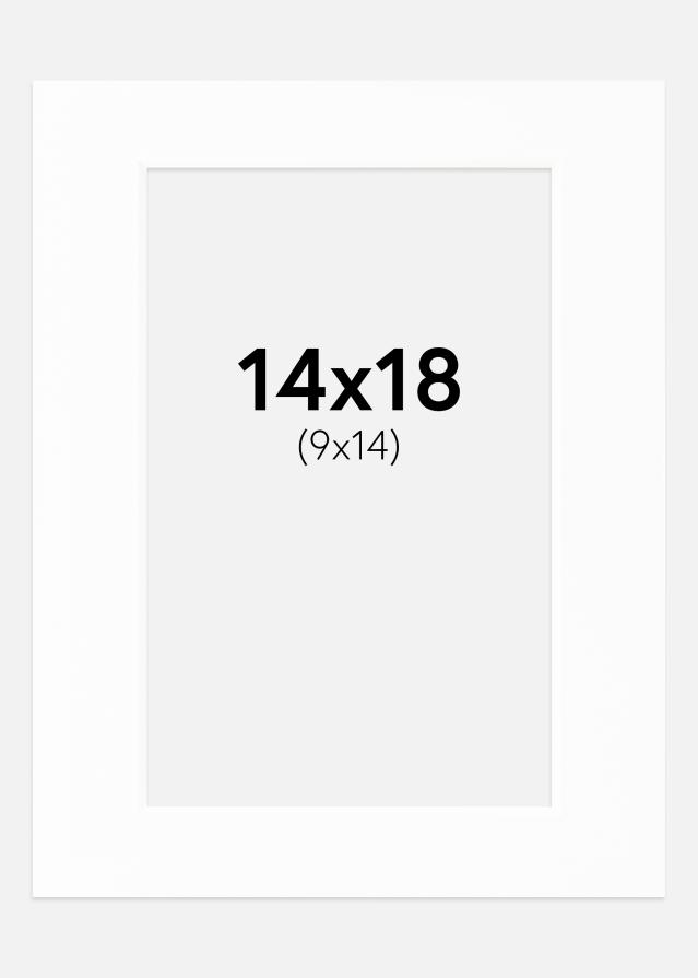 Pasparta Canson Biela Biely stred 14x18 cm (9x14)