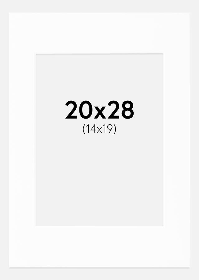 Pasparta Canson Biela Biely stred 20x28 cm (14x19)