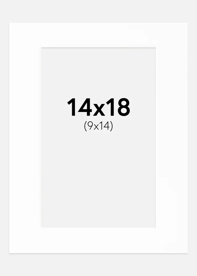 Pasparta Canson Biela Biely stred 14x18 cm (9x14)