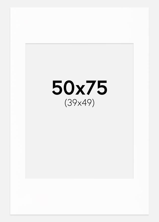 Pasparta Canson Biela Biely stred 50x75 cm (39x49)