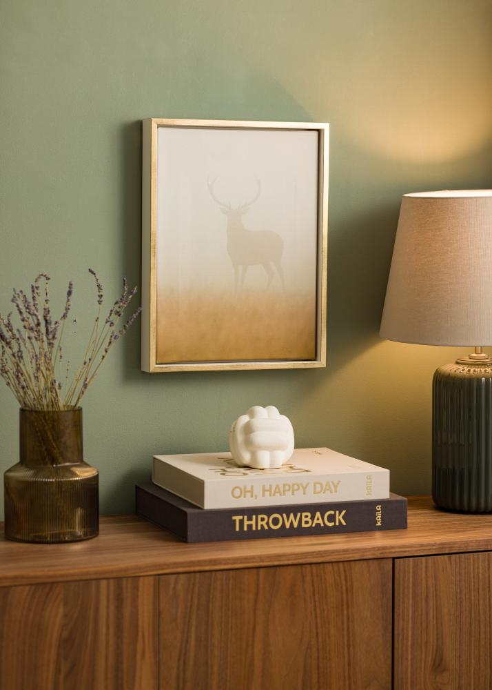 Rám Ra Rám pre obraz na plátne Biela/Zlatá - Lubovolný rozmer