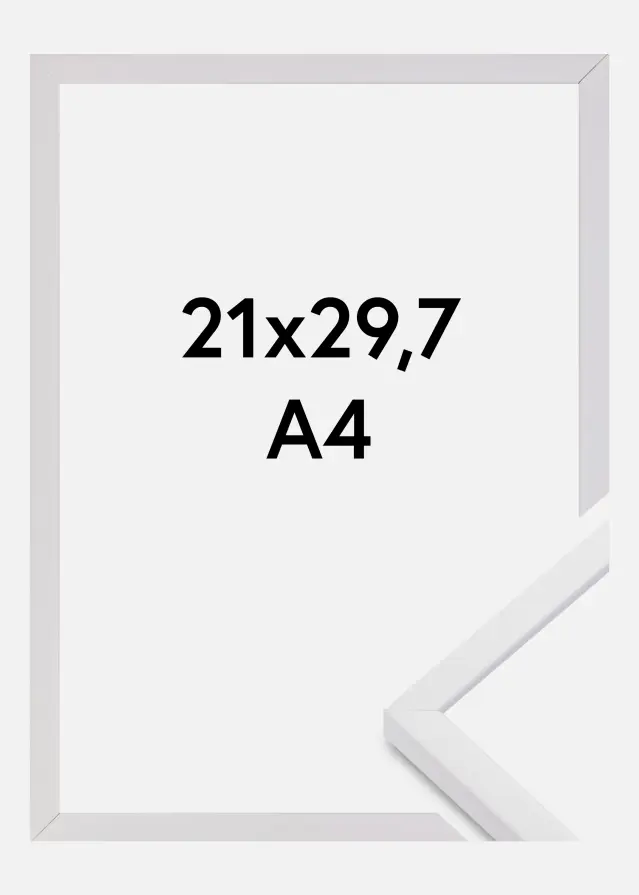 Rám E-Line Akrylové sklo Biela 21x29,7 cm (A4)