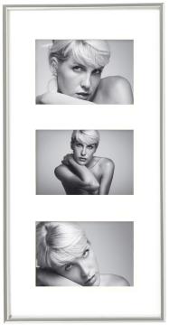 Galeria Multirám Strieborná - 3 Obrazy (10x15 cm)