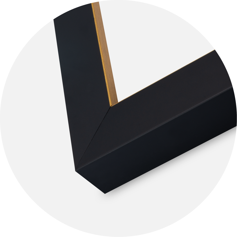 Rám Sussex Akrylové sklo Čierna/Zlatá 30x30 cm