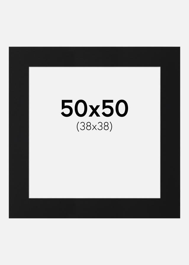 Pasparta Čierny Štandard (Biele Jadro) 50x50 cm (38x38)
