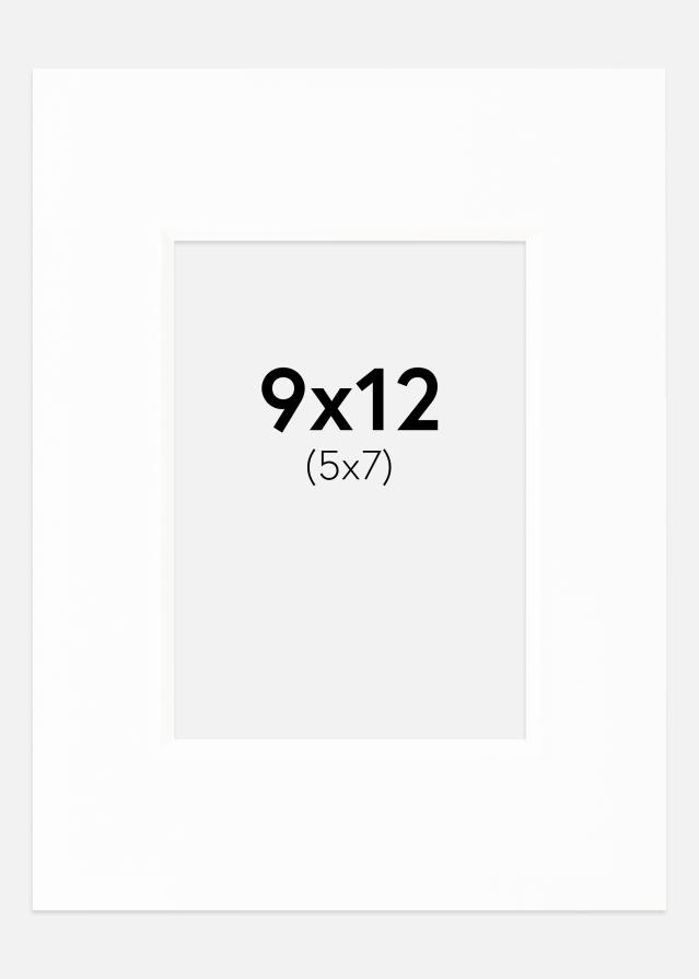 Pasparta Canson Biela Biely stred 9x12 cm (5x7)