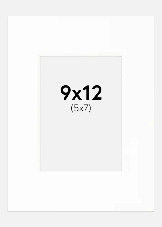 Pasparta Canson Biela Biely stred 9x12 cm (5x7)