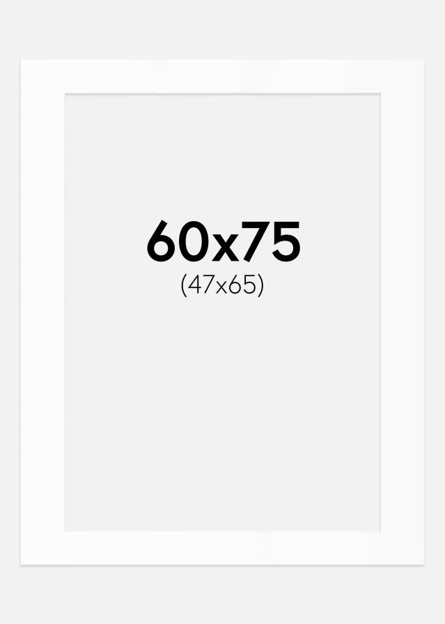 Pasparta Biely Štandard (Biele Jadro) 60x75 cm (47x65)