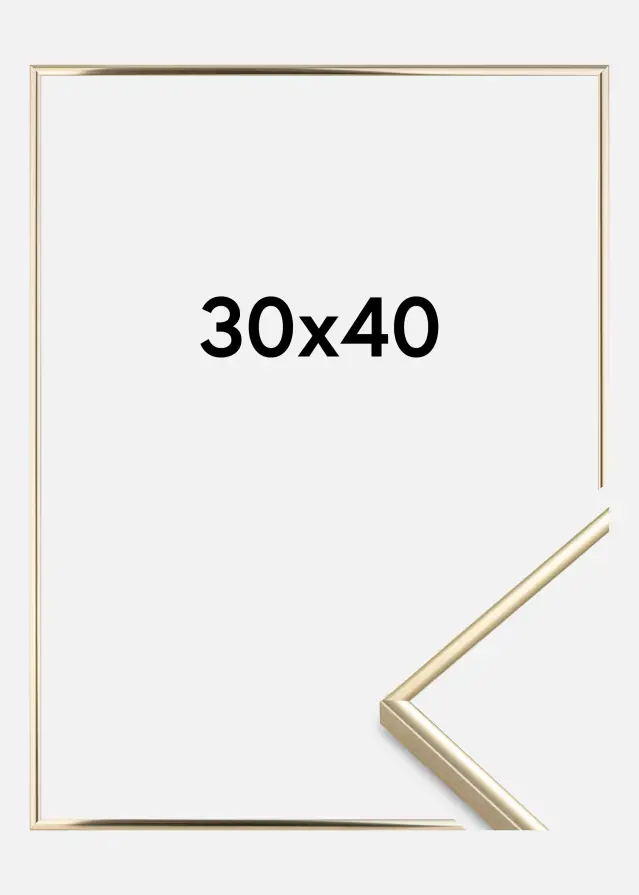 Rám Visby Akrylové sklo Zlatý lesklý 30x40 cm