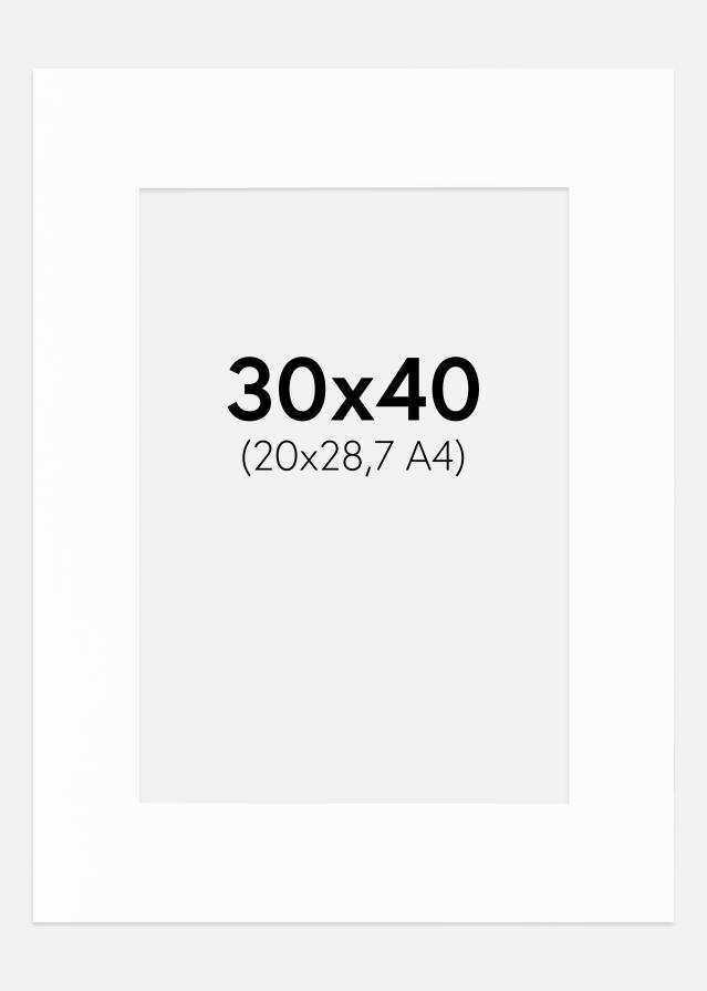 Pasparta Canson Biela Biely stred 30x40 cm (20x28,7)