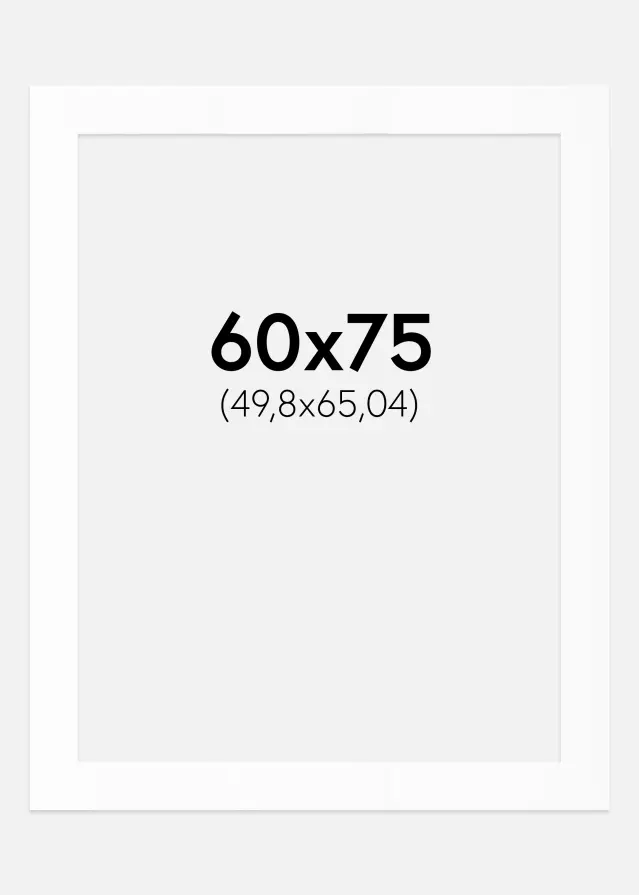 Pasparta Biely Štandard (Biele Jadro) 60x75 cm (49,8x65,04)