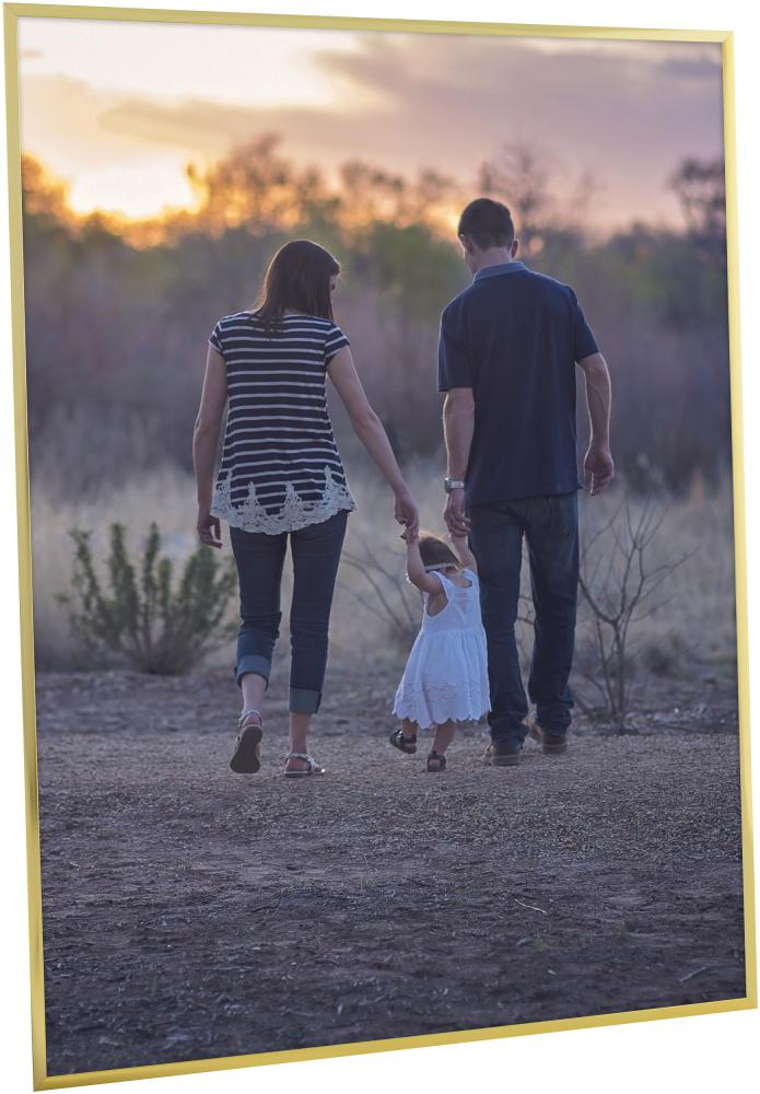 Rám Plagát Frame Aluminum Gold 70x100 cm - Pasparta Cierna 59,4x84 cm (A1)