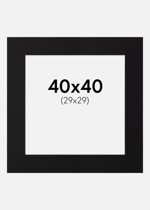 Pasparta Canson Cierna Biely stred 40x40 cm (29x29)