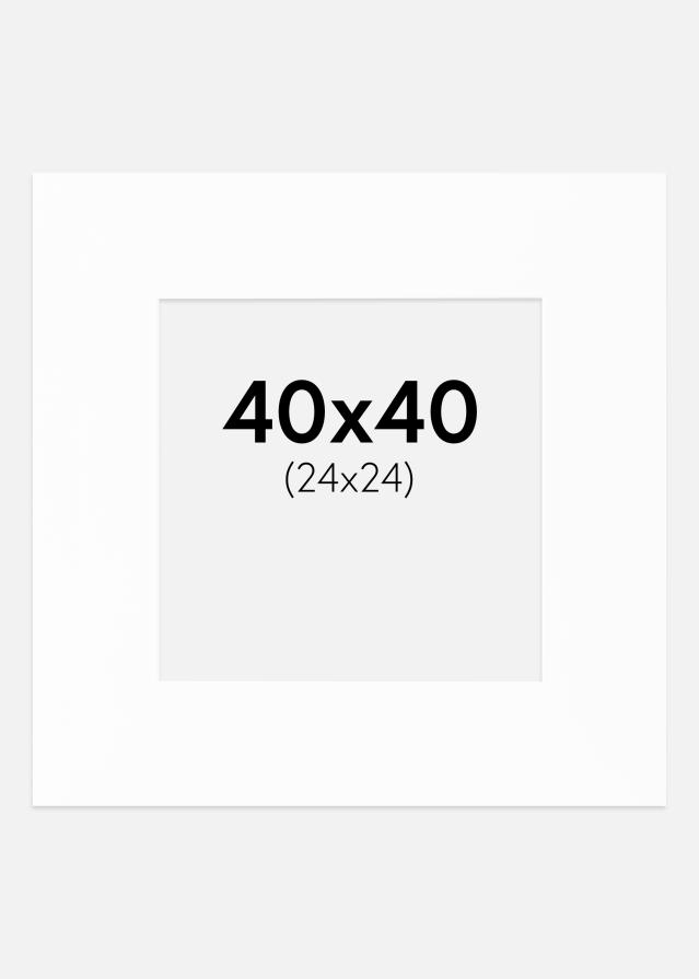 Pasparta Canson Biela Biely stred 40x40 cm (24x24)