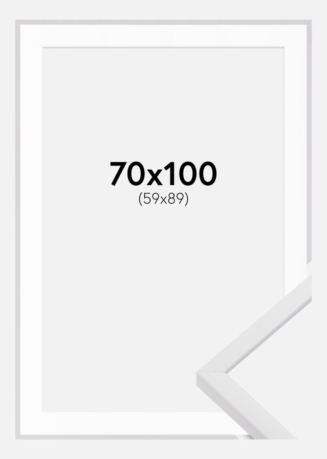 Rám E-Line Biela 70x100 cm - Pasparta Biela 60x90 cm