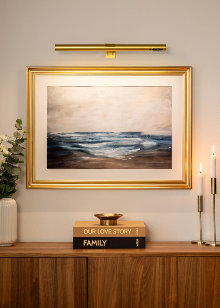 KAILA Halo Batériové Osvetlenie Obrazu 50 cm - Zlatá