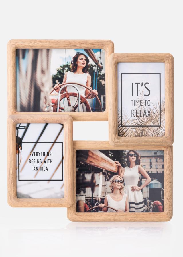 Edinburgh Multirám Drevo - 4 Obrazy