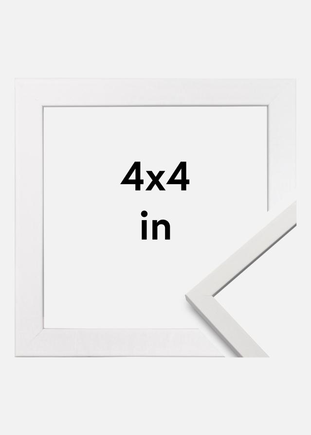 Rám Edsbyn Akrylové sklo Biela 4x4 inches (10,16x10,16 cm)