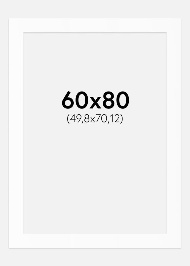 Pasparta Biely Štandard (Biele Jadro) 60x80 cm (49,8x70,12)