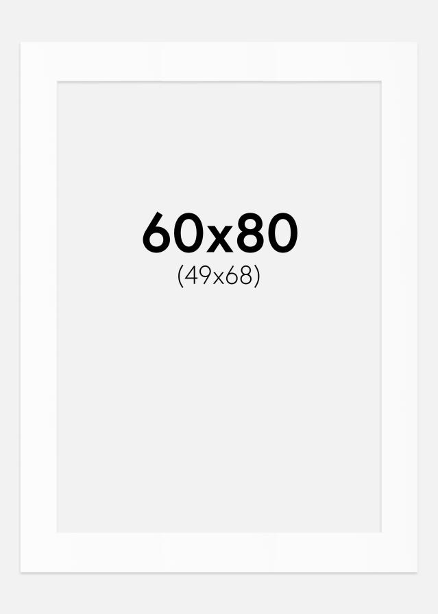 Pasparta Biely Štandard (Biele Jadro) 60x80 cm (49x68)