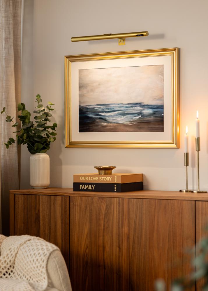 KAILA Halo Batériové Osvetlenie Obrazu 50 cm - Zlatá