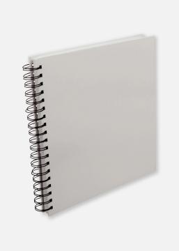 Štvorcový Špirálový fotoalbum Biela - 25x25 cm (80 Biele Strany / 40 listov)