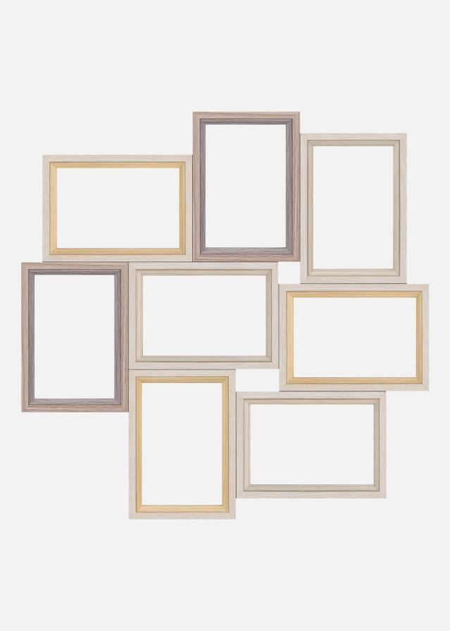 Zara 8Q Multirám Hnedá - 8 Obrazy