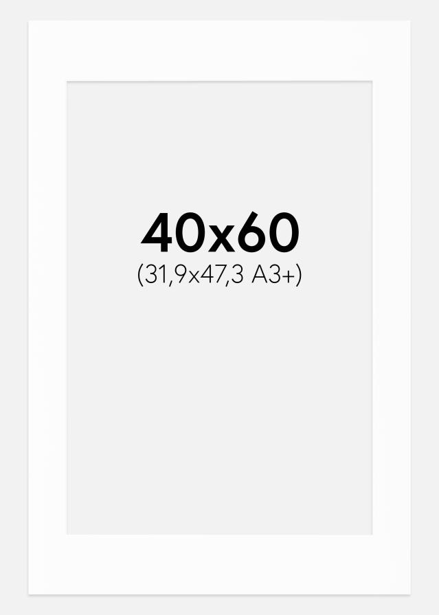 Pasparta Canson Biela Biely stred 40x60 cm (31,9x47,3 - A3+)
