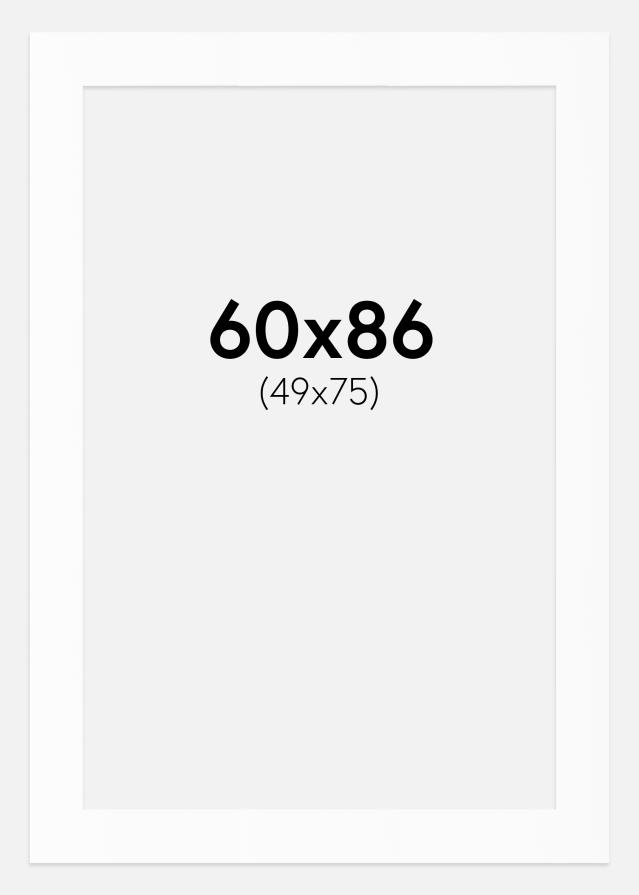 Pasparta Biely Štandard (Biele Jadro) 60x86 cm (49x75)