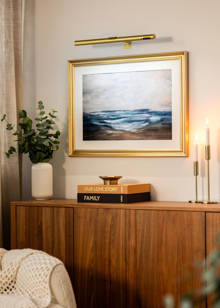 KAILA Halo Batériové Osvetlenie Obrazu 50 cm - Zlatá