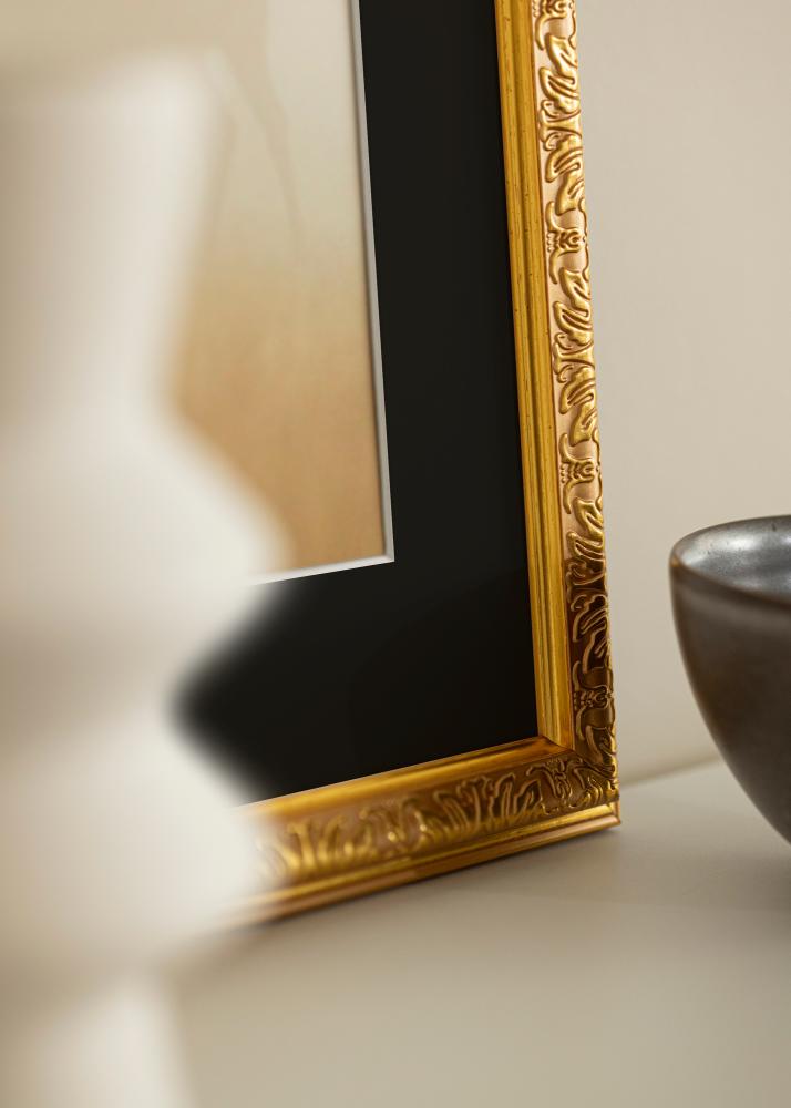 Rám Nostalgia Zlatá 35x45 cm - Pasparta Cierna 11x14 inches