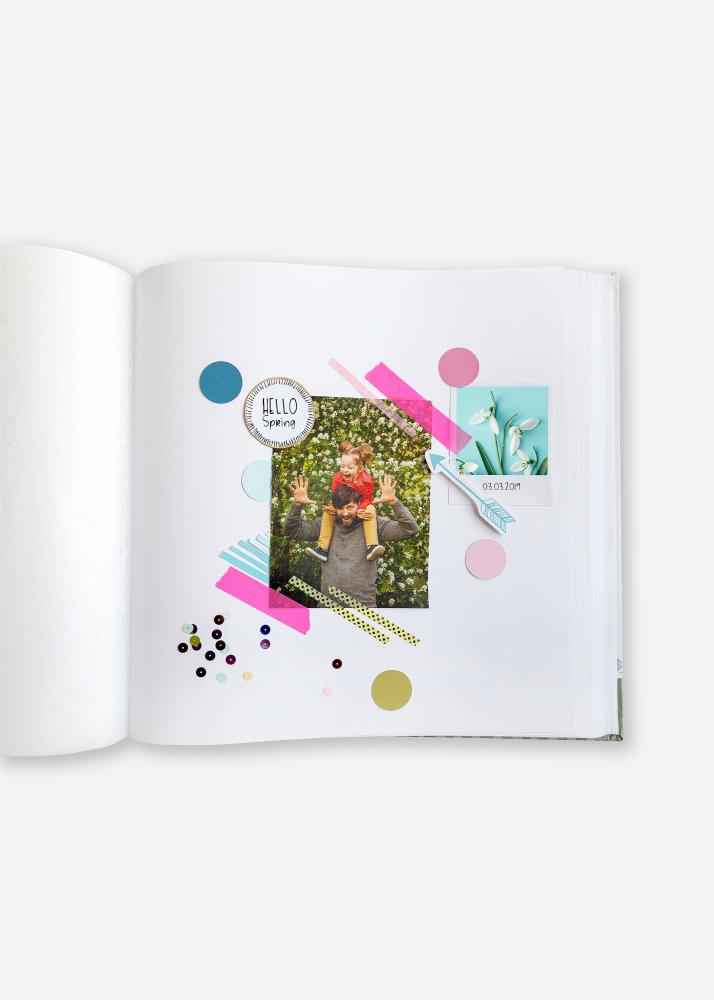 Amazing Memories Album Modrá farba - 28x29 cm (100 Biele Strany / 50 listov)