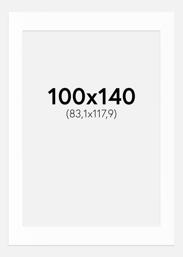 Pasparta Canson Biela Biely stred 100x140 cm (83,1x117,9)