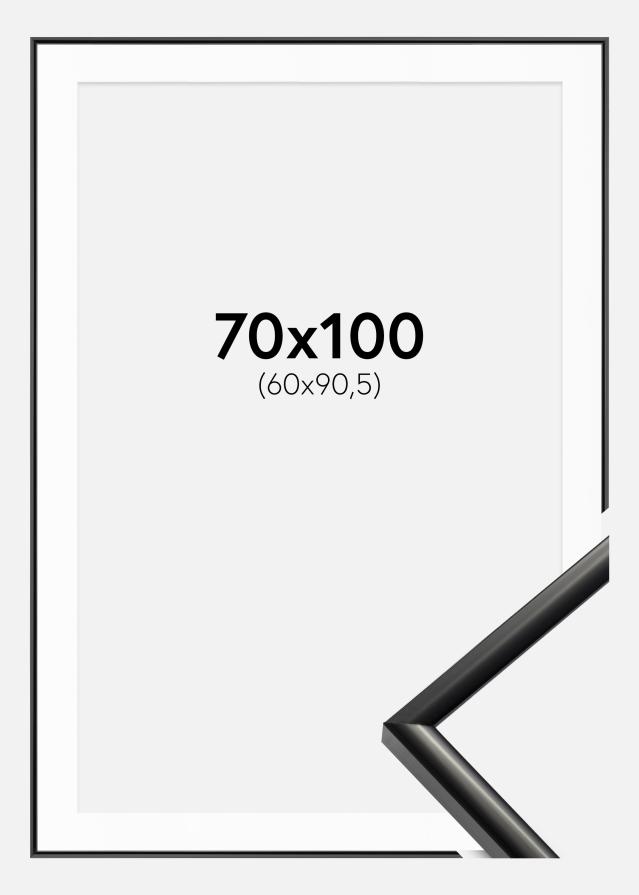 Rám New Lifestyle Cierna 70x100 cm - Pasparta Biela 61x91,5 cm