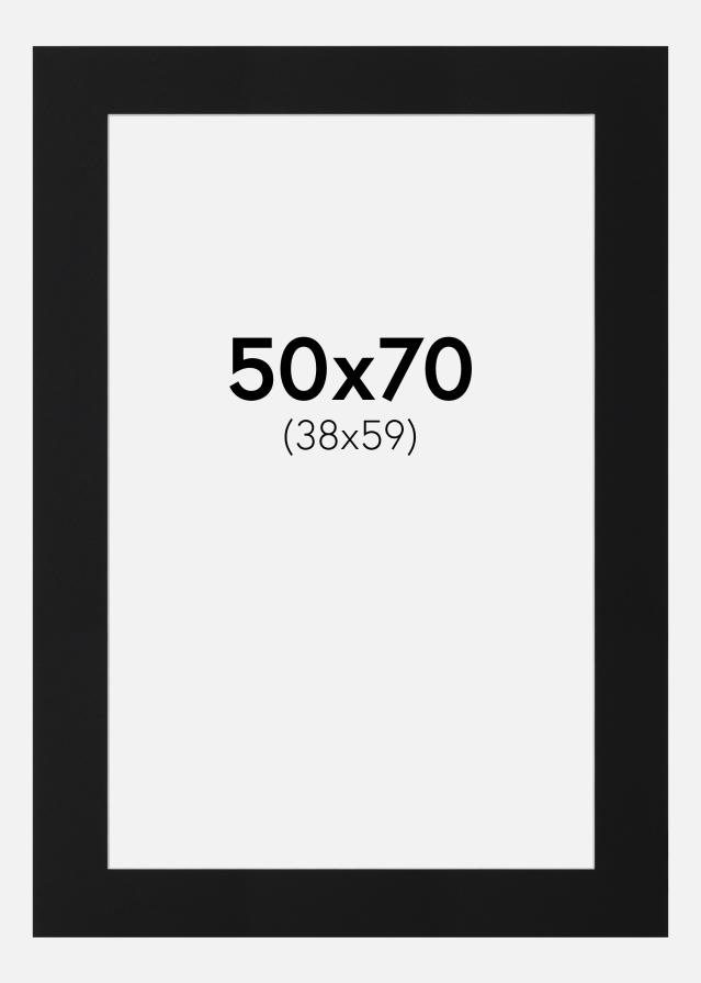 Pasparta Čierny Štandard (Biele Jadro) 50x70 cm (38x59)