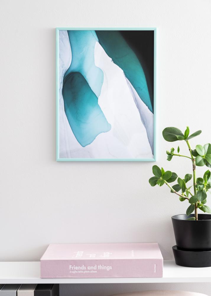 Rám New Lifestyle Tyrkysový 30x40 cm - Pasparta Cierna 18x27 cm