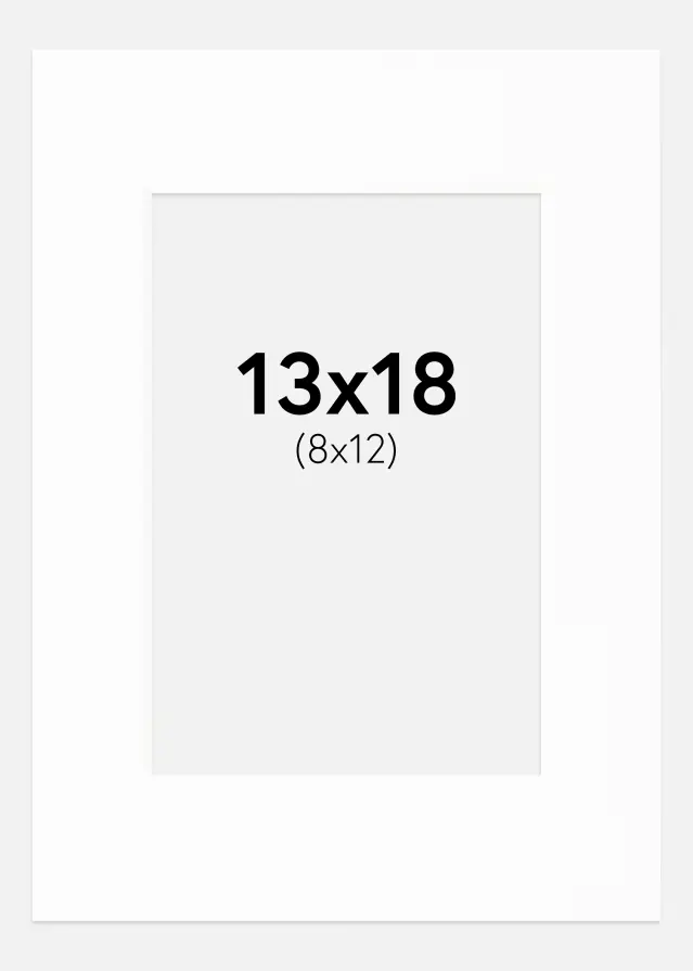 Pasparta Canson Biela Biely stred 13x18 cm (8x12)