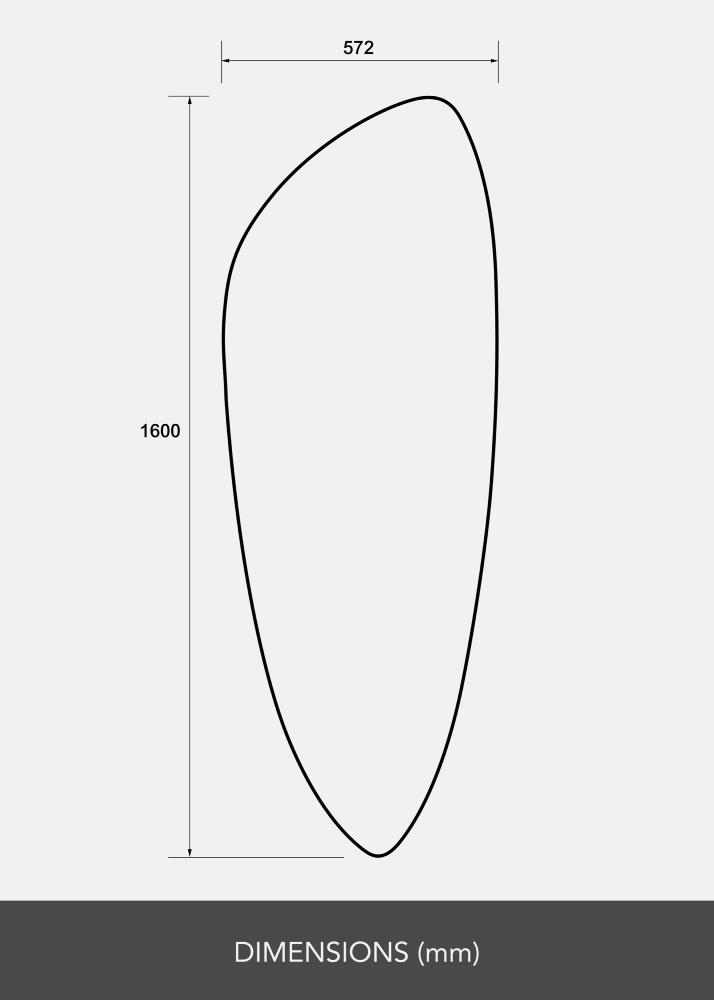 Zrkadlo Obelisk 160x57 cm