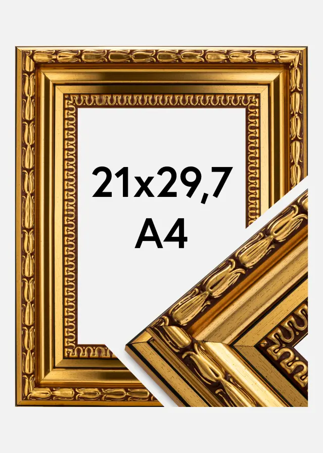 Rám Birka Prémium Zlatá 21x29,7 cm (A4)