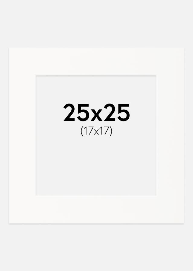 Pasparta Špinavobiela Biely stred 25x25 cm (17x17)