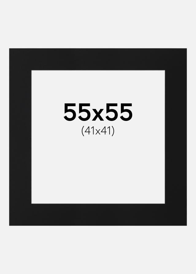 Pasparta Čierny Štandard (Biele Jadro) 55x55 cm (41x41)