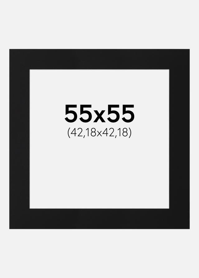 Pasparta Čierny Štandard (Biele Jadro) 55x55 cm (42,18x42,18)
