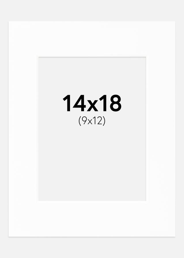 Pasparta Canson Biela Biely stred 14x18 cm (9x12)