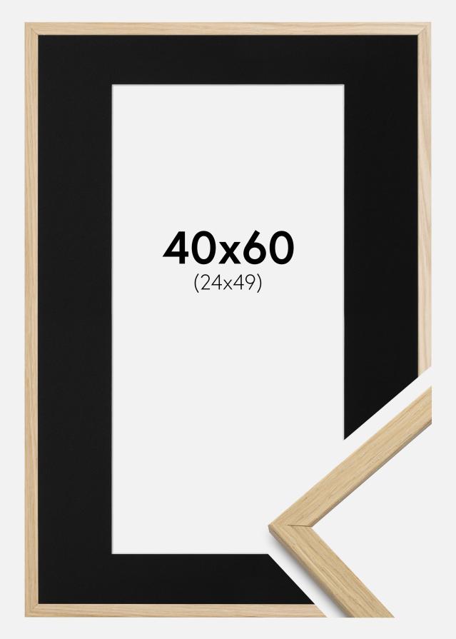 Rám Edsbyn Dub 40x60 cm - Pasparta Cierna 25x50 cm