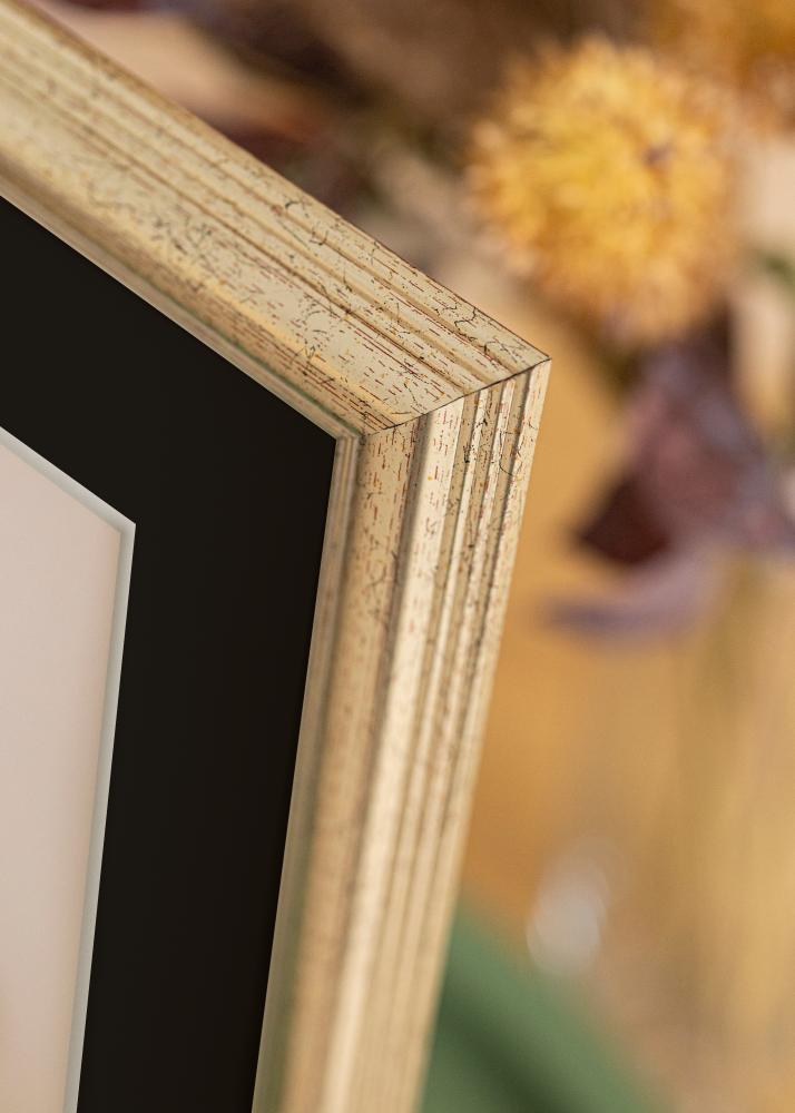 Rám Västkusten Strieborná 70x100 cm - Pasparta Cierna 62x93 cm