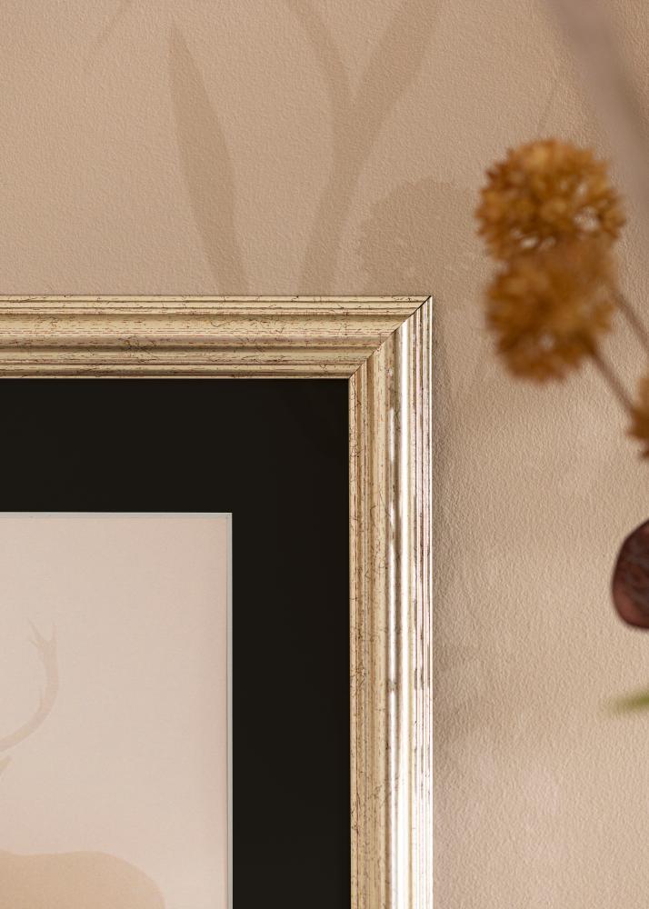 Rám Västkusten Strieborná 70x100 cm - Pasparta Cierna 62x93 cm