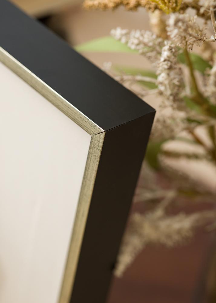 Rám Ra Rám pre obraz na plátne Cierna/Strieborná - Lubovolný rozmer