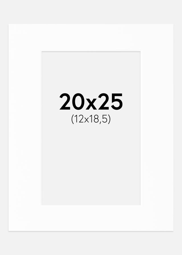 Pasparta Canson Biela Biely stred 20x25 cm (12x18,5)