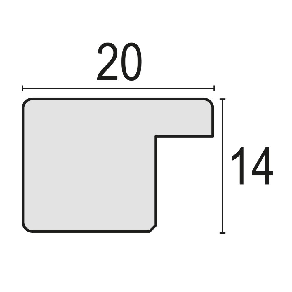 Rám Theresa Hnedá 13x18 cm