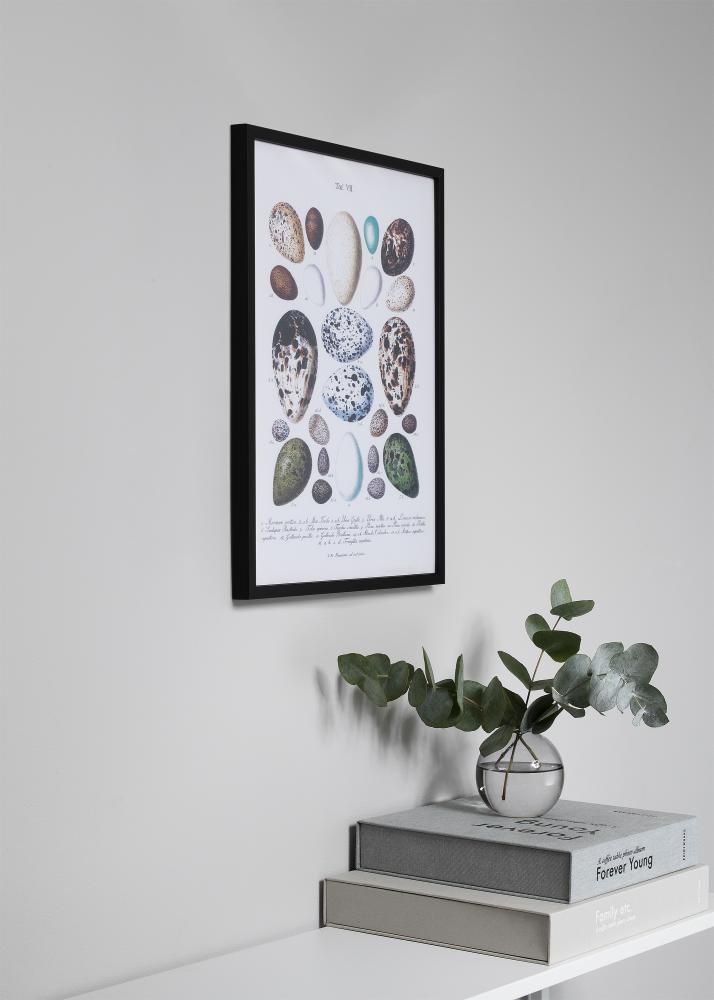 Rám Oslo Cierna 30x40 cm - Pasparta Cierna 18x27 cm